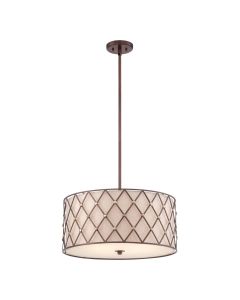 Elstead - Quoizel - Brown Lattice QZ-BROWN-LATTICE-P-L Pendant