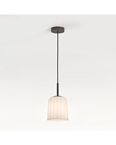 Astro Lighting - Veo - 1455005 - Bronze White Ribbed Glass Ceiling Pendant Light