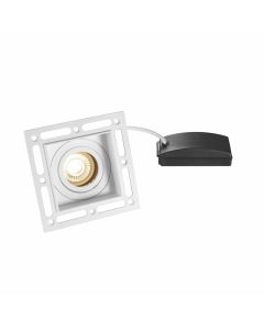 Saxby Lighting - Trimless Downlight - 78955 - White Square Trimless Recessed Downlight