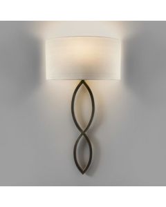 Astro Lighting - Caserta 1349010 & 5026001 - Bronze Wall Light with White Shade