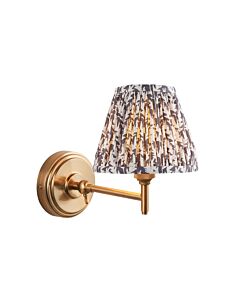 Endon Lighting - Step Fold & Leaf 16cm - 115789 - Aged Brass Grey Wall Light