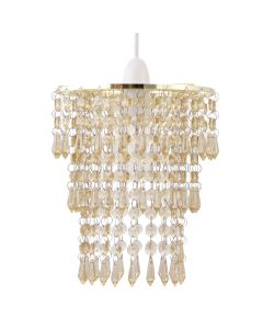 Amber Jewel Tiered Light Shade