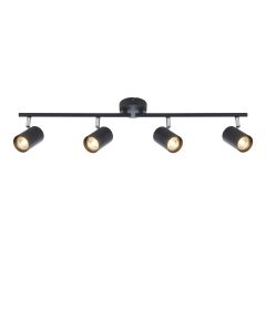 Saxby Lighting - Arezzo - 101335 - Black 4 Light Ceiling Spotlight