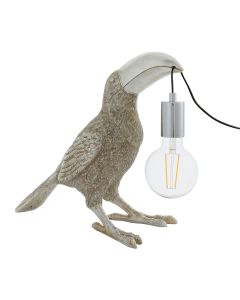 Pont - Vintage Silver Parrot Table Lamp