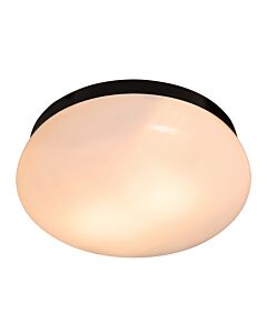Nordlux - Foam - 2210126003 - Black White 2 Light IP44 Bathroom Ceiling Flush Light