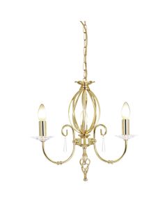 Elstead - Aegean AG3-POL-BRASS Chandelier