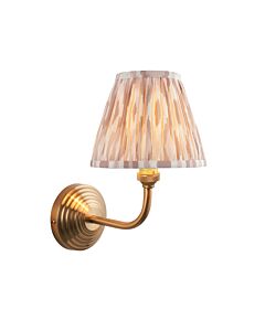 Endon Lighting - Obelisk Arc & Ikat 16cm - 115685 - Aged Brass Neutral Wall Light