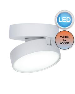 Lutec Connect - Stanos - 8600501446 - LED White Opal Ceiling Spotlight