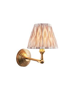 Endon Lighting - Obelisk Wing & Ikat 16cm - 115718 - Aged Brass Neutral Wall Light