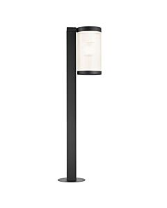 Nordlux - Coupar - 2218088003 - Black Clear Ribbed Glass IP54 Outdoor Post Light