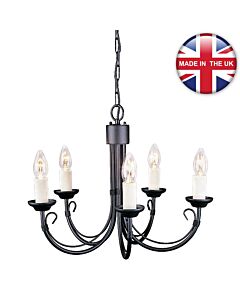 Elstead - Chartwell CH5-BLACK Chandelier