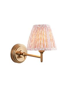 Endon Lighting - Step Fold & Leaf 16cm - 115795 - Aged Brass Peach Wall Light