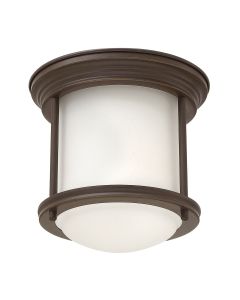 Quintiesse - QN-HADRIAN-MINI-F-OZ-OPAL - Hadrian 1 Light Flush Mount - Opal Glass - Oil Rubbed Bronze