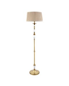 Interiors 1900 - Polina - 70811 - Antique Brass Beige Floor Lamp