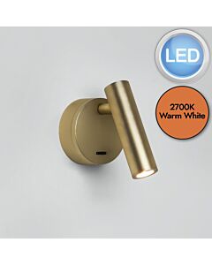 Astro Lighting - Enna - 1058108 - LED Gold Reading Wall Light