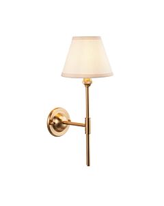 Endon Lighting - Dome T Bar & Ivy 16cm - 115619 - Aged Brass Vintage White Wall Light