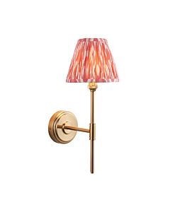 Endon Lighting - Step T Bar & Ikat 16cm - 115760 - Aged Brass Pink Wall Light