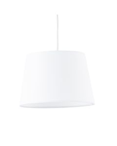 White Cotton 23cm Tapered Cylinder Pendant or Lamp Shade