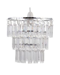 Three Tier Acrylic Crystal Light Shade