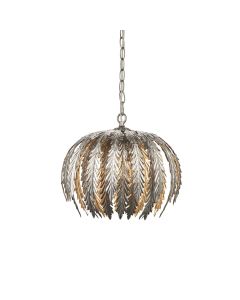 Endon Lighting - Delphine - 98044 - Silver Leaf Ceiling Pendant Light