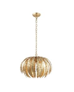 Endon Lighting - Delphine - 76360 - Gold Leaf 3 Light Ceiling Pendant Light