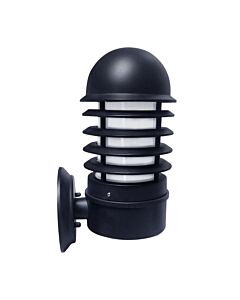 Mason - Black Louvred Outdoor Wall Light