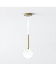 Astro Lighting - Tacoma - 5036004 & 1429024 - Antique Brass Opal Glass IP44 Ceiling Pendant Light