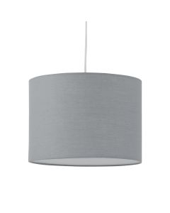 Grey Textured Cotton 25cm Pendant Lightshade