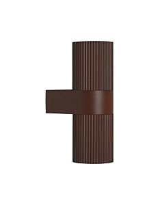 Nordlux - Kyklop Ripple - 2318051009 - Rustic Brown 2 Light IP54 Outdoor Wall Washer Light