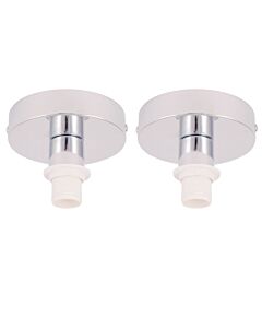 Set of 2 x E14 Flush Ceiling Mounts for Easy Fit Shades