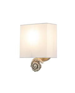 Flambeau Lighting - Swirl - FB-SWIRL-1S-W - Bone White Wall Light