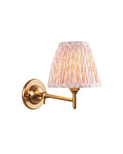 Endon Lighting - Dome Fold & Leaf 16cm - 115643 - Aged Brass Peach Wall Light