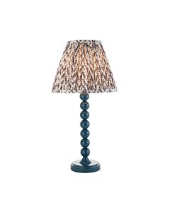 Endon Lighting - Higgledy & Leaf 25cm - 114712 - Blue Grey Table Lamp With Shade