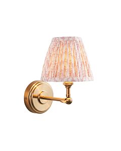 Endon Lighting - Step Wing & Leaf 16cm - 115779 - Aged Brass Peach Wall Light