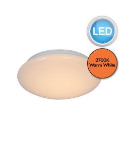 Nordlux - Montone 25 - 2015176101 - LED White IP44 Bathroom Ceiling Flush Light