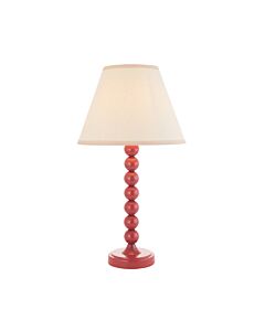 Endon Lighting - Higgledy & Ivy 25cm - 114740 - Pink Vintage White Table Lamp With Shade