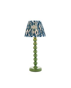 Endon Lighting - Higgledy & Ikat 20cm - 116258 - White Blue Table Lamp With Shade