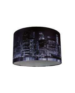 Digitally Printed Shade with New York City Skyline 320mm Diameter