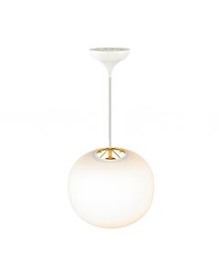 Nordlux - Navone - 2220433001 - White Brushed Brass Opal Glass Ceiling Pendant Light