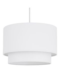 White 2 Tier Ceiling Light Shade