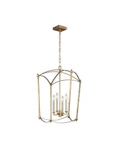 Quintiesse - Thayer - QN-THAYER-4P-ADB - Antique Gild 4 Light Ceiling Pendant Light