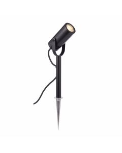 Saxby Lighting - Palin - 75438 - Black Clear Glass IP44 Outdoor Spike Light