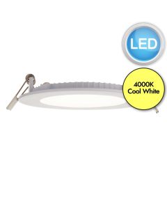 Saxby Lighting - Siriodisc - 90955 - LED White Frosted IP44 6w 4000k 120mm Dia Recessed Ceiling Downlight