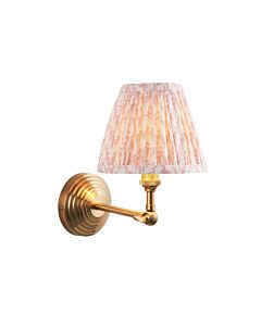 Endon Lighting - Obelisk Wing & Leaf 16cm - 115709 - Aged Brass Peach Wall Light