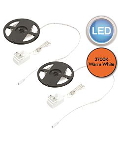 Set of 2 Waterproof 5m LED Tape Lights