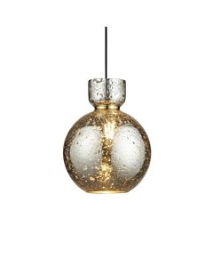 Casper - Brass Mercury Glass Ceiling Pendant Light