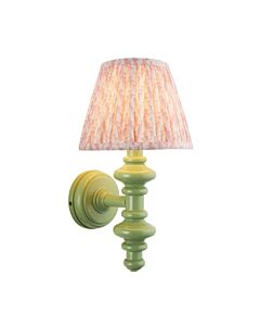 Endon Lighting - Carnaby & Leaf 20cm - 114459 - Green Peach Wall Light