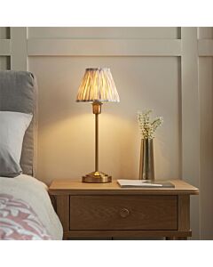 Endon Lighting - Rise - 121014 - Vintage Brass Neutral Table Lamp With Shade