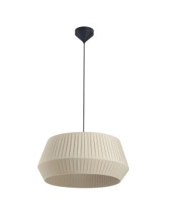 Nordlux - Dicte 5 - 2112373009 - Black Beige Pleated Ceiling Pendant Light