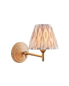 Endon Lighting - Wood Fold & Ikat 16cm - 115868 - Ash Wood Neutral Wall Light